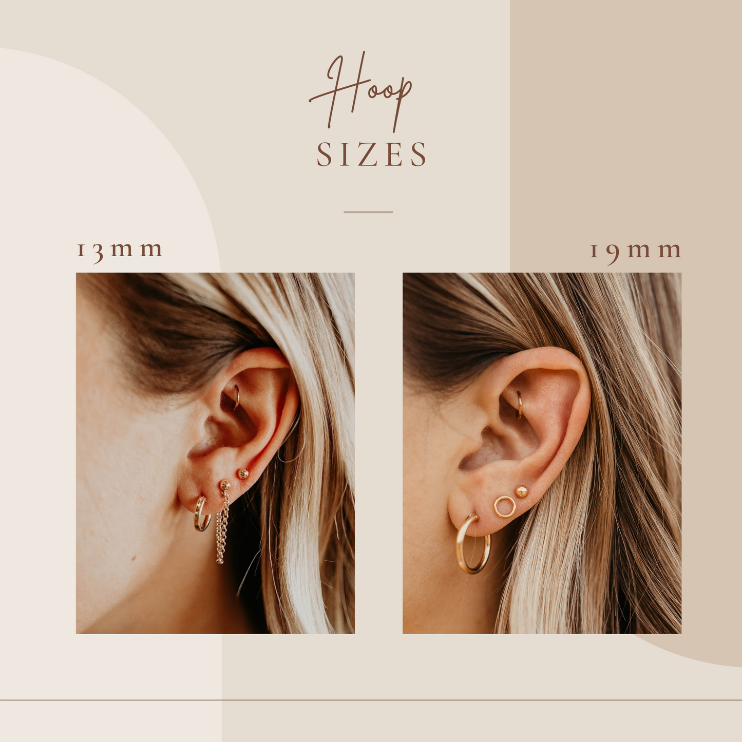 Gold Huggie Hoop Earrings