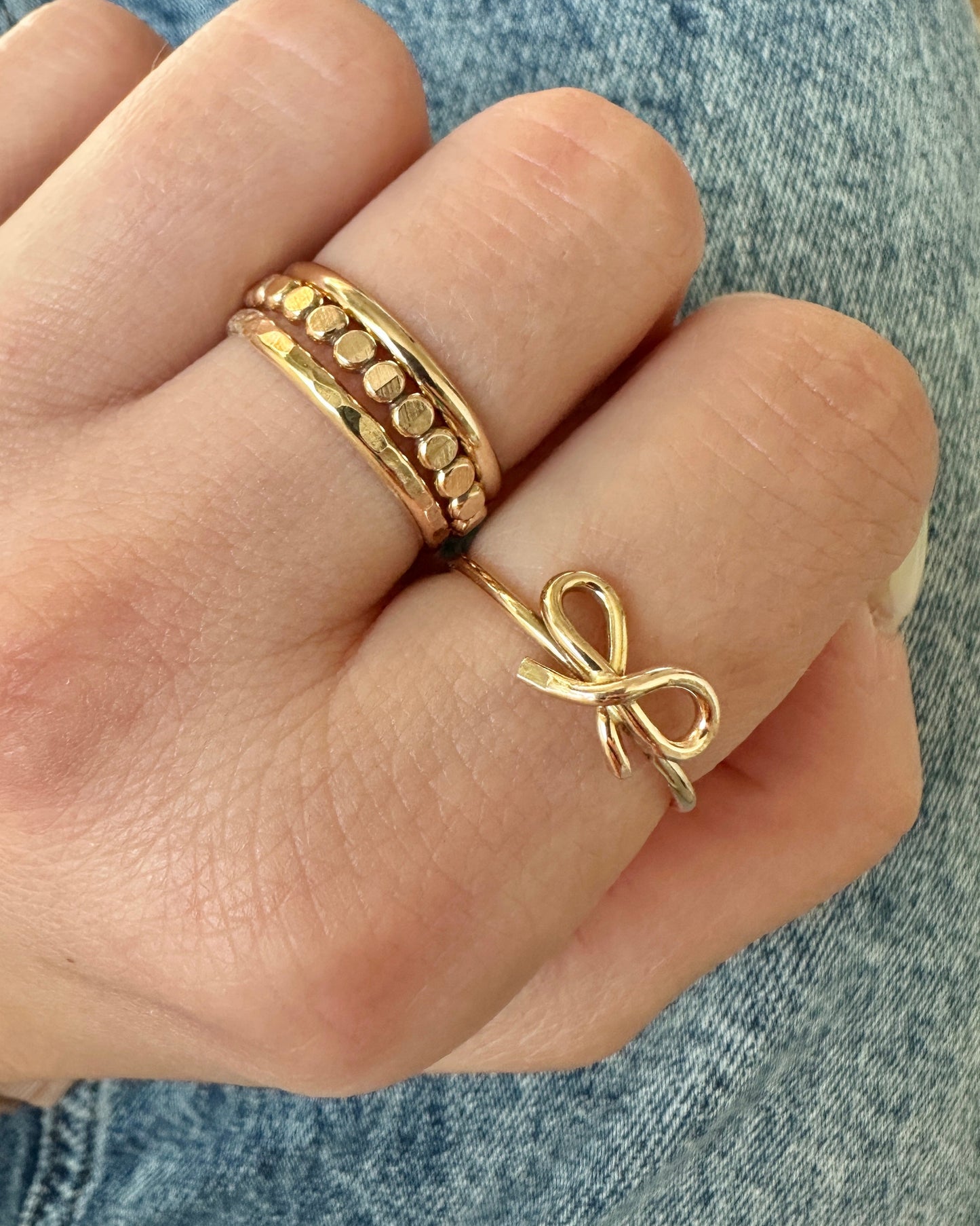 Simply Tied Bow Ring