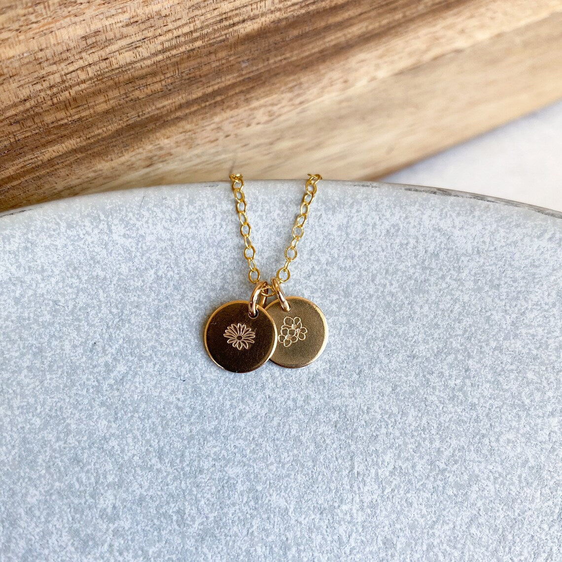 Birth Month Flower Necklace