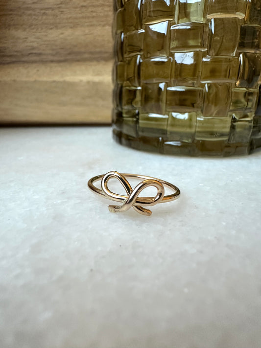 Simply Tied Bow Ring