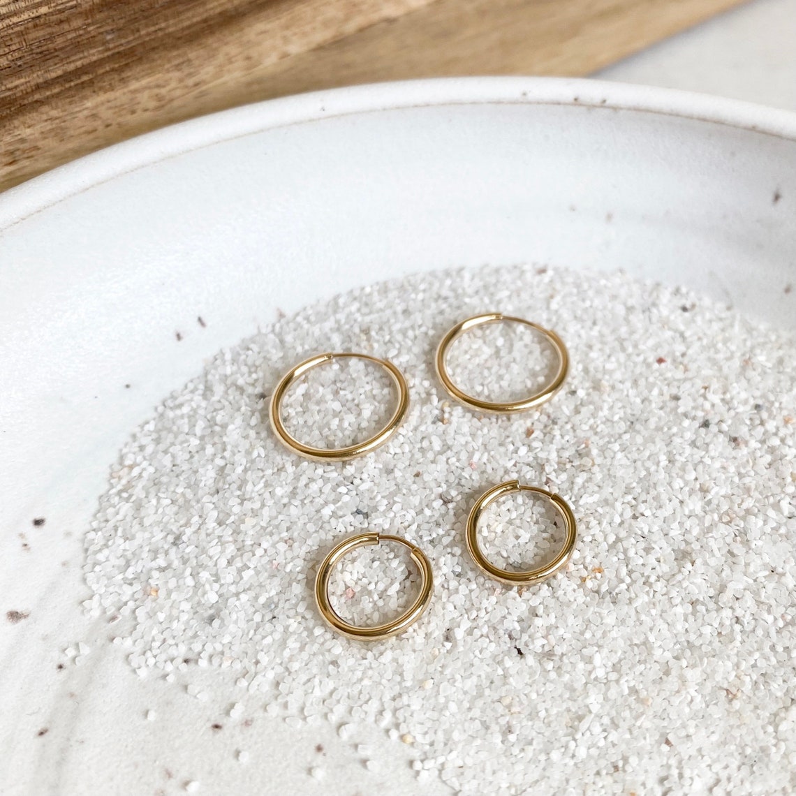 All Day Endless Gold Hoop Earrings