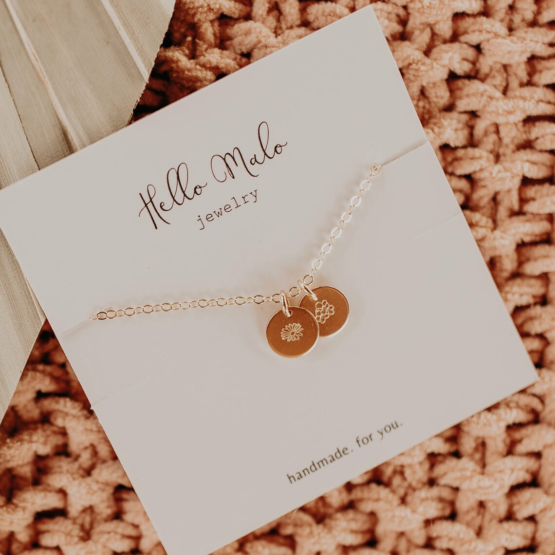 Birth Month Flower Necklace