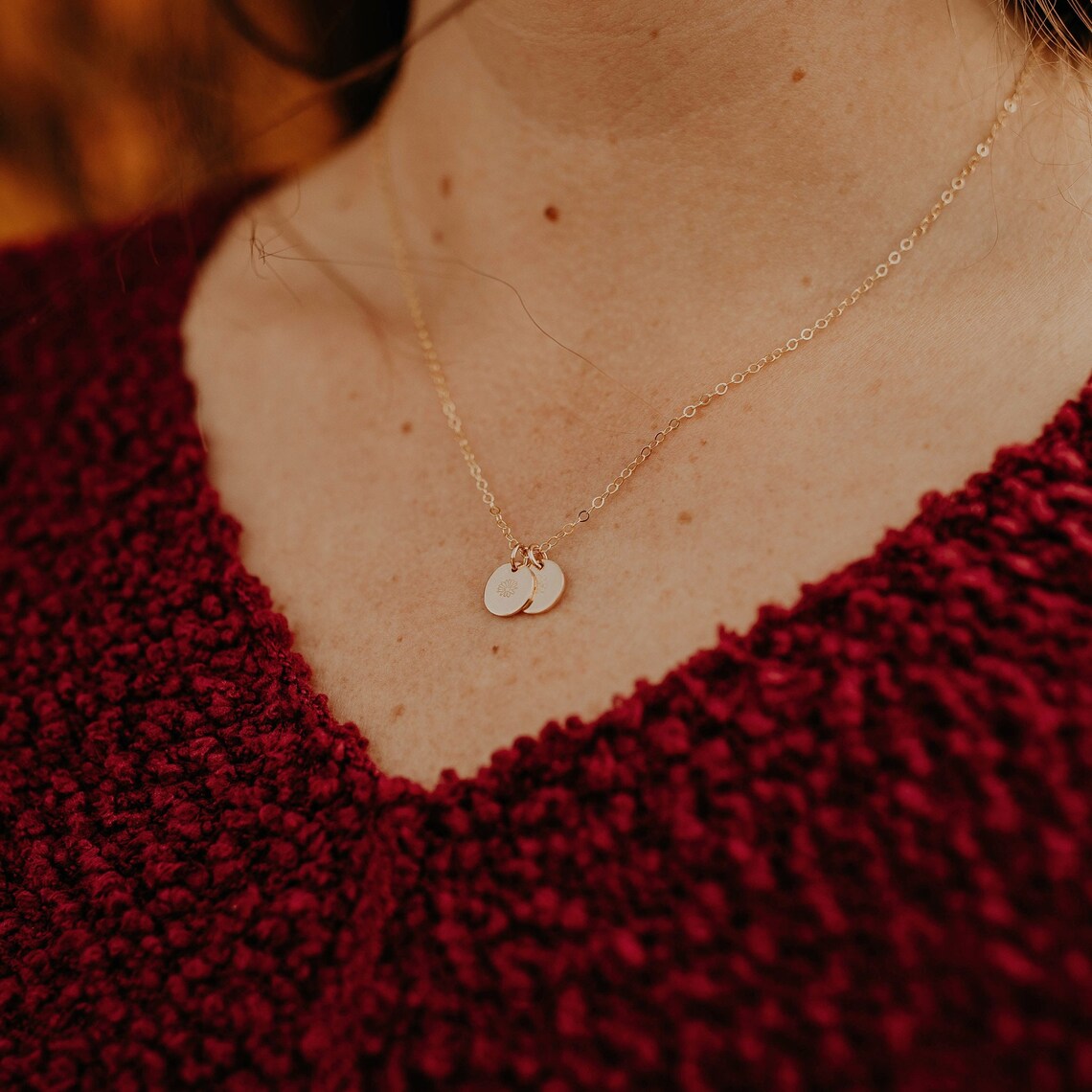 Birth Month Flower Necklace