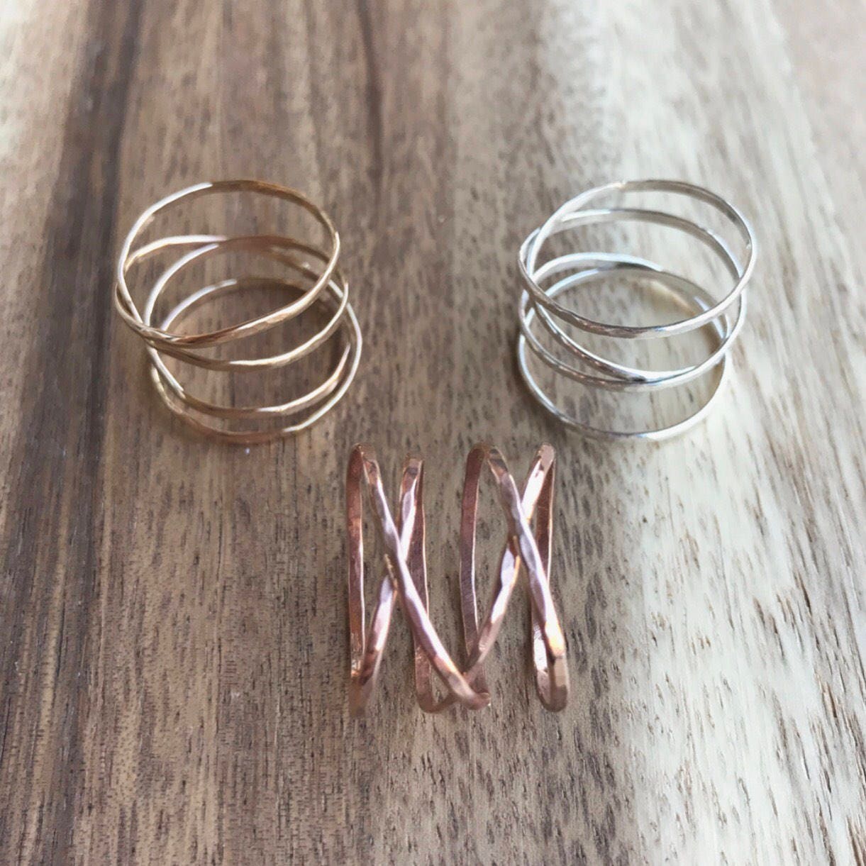 Large Gold Wrap Ring, Gold Wrap Ring, Wraparound Ring, Gold Ring, Delicate Gold Ring, Gold Jewelry, Delicate Ring, Gold Cocktail Ring