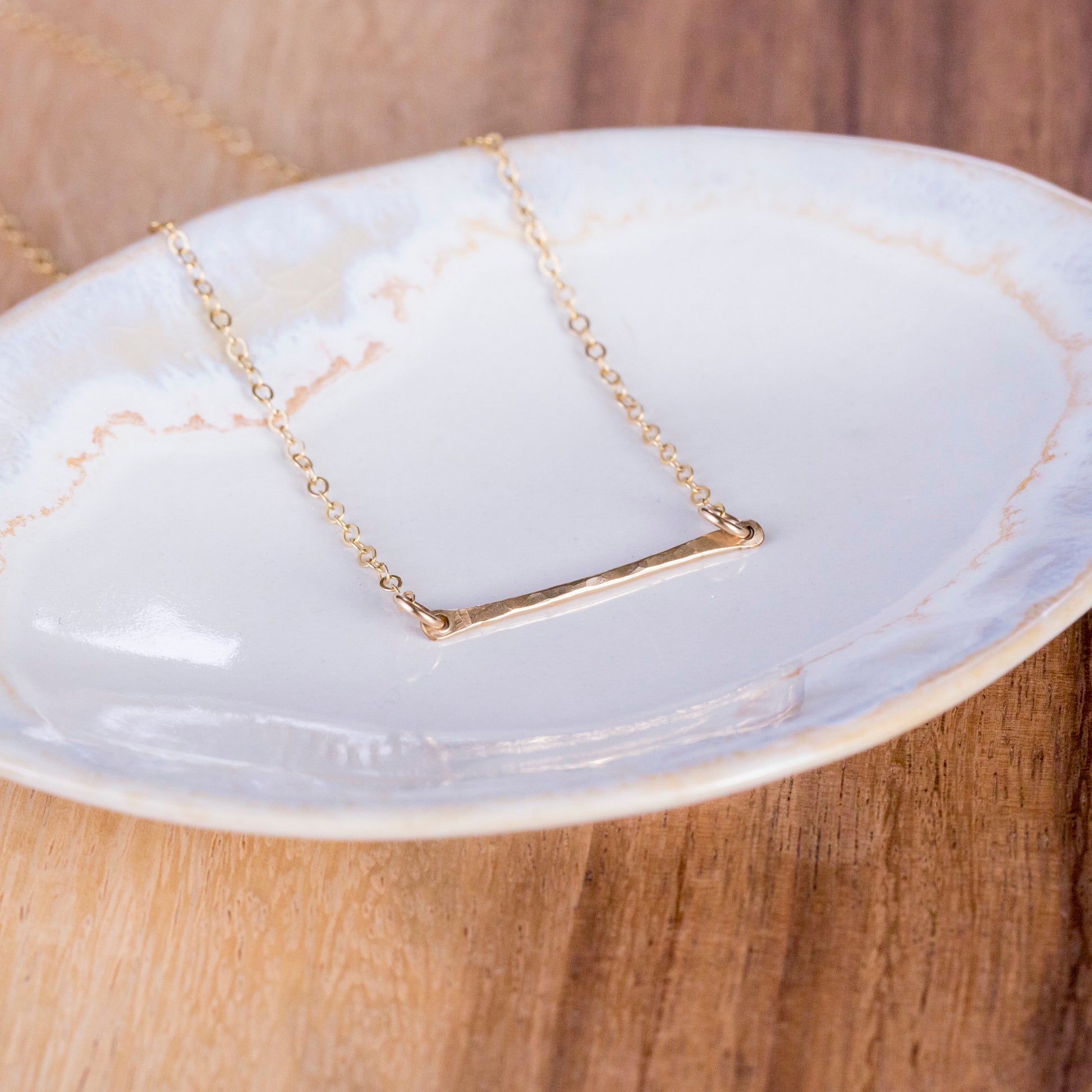 Gold Bar Necklace, Simple Bar Necklace, Gold Bar Necklace, Dainty bar, delicate Bar, Simple Necklace, Hammered Bar Necklace, Dainty Necklace