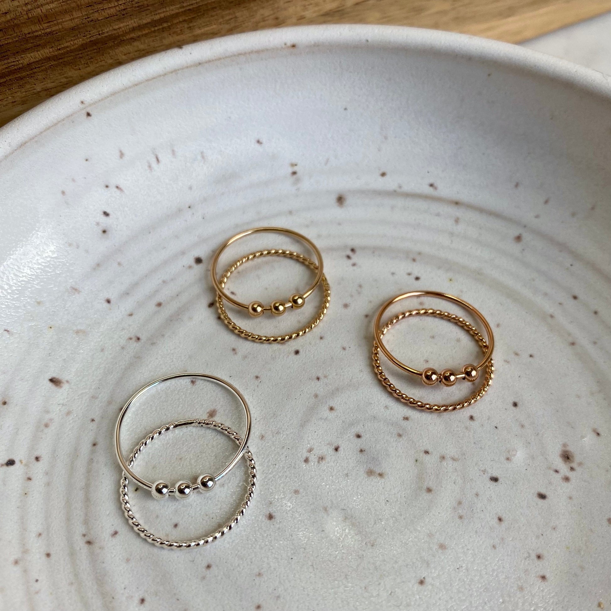 Anxiety Bead Ring Set