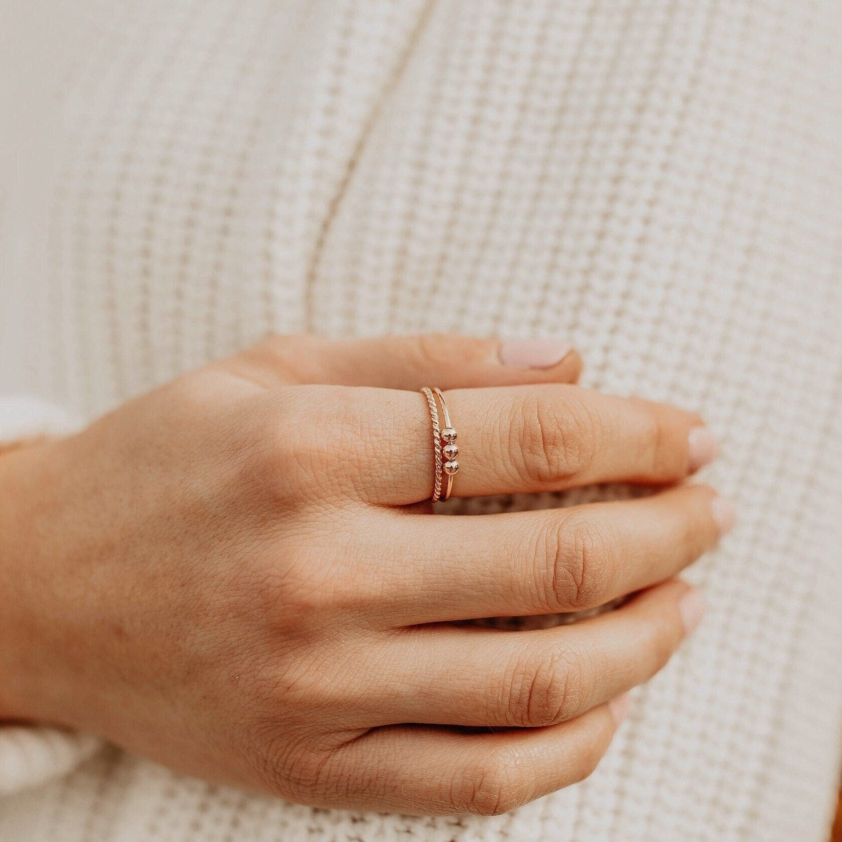 Anxiety Bead Ring Set