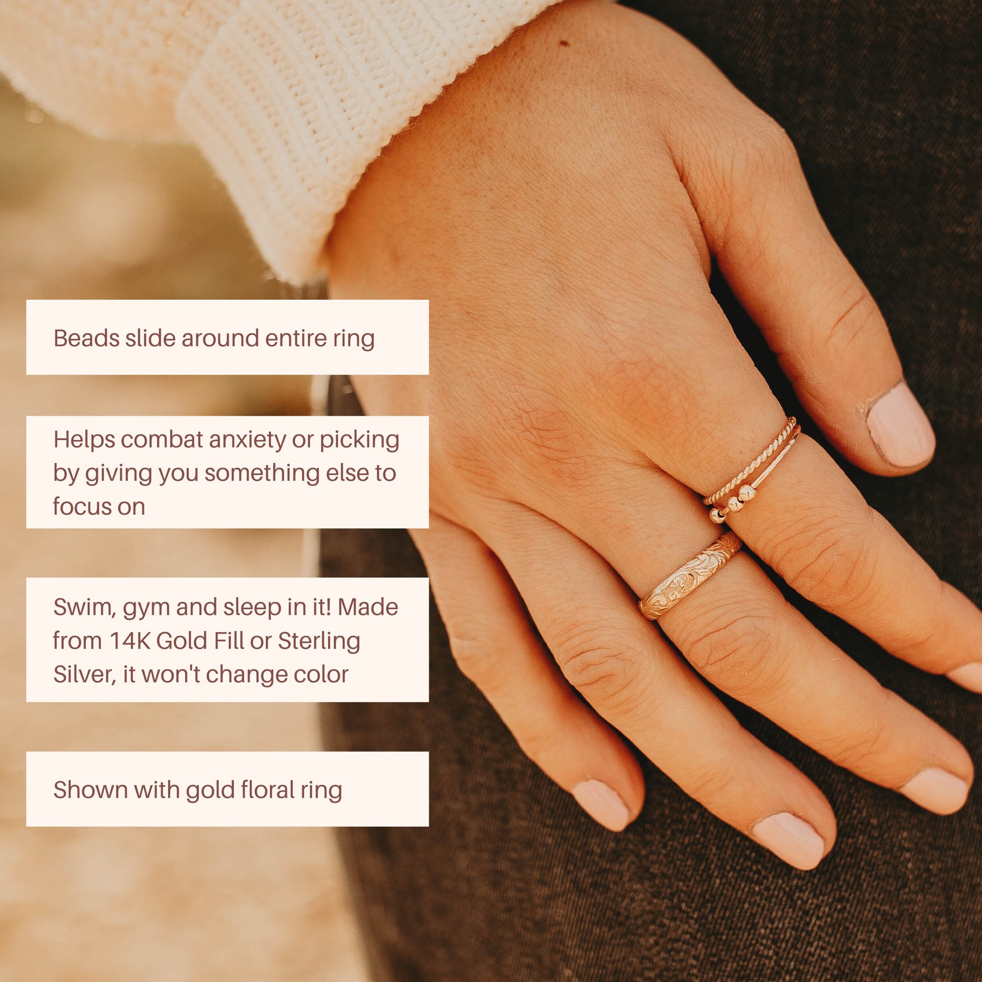 Anxiety Bead Ring Set