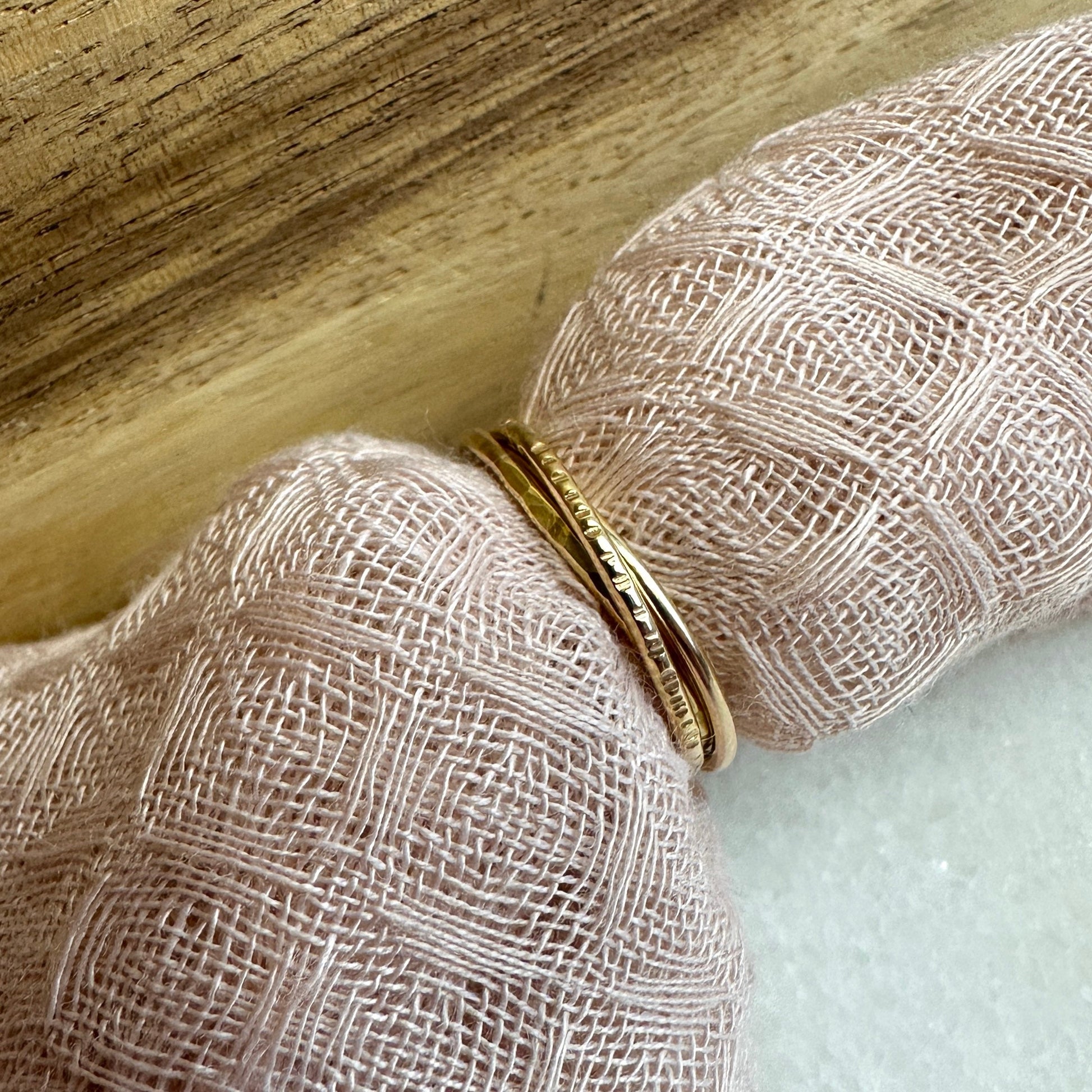 Triple Band Rolling Ring