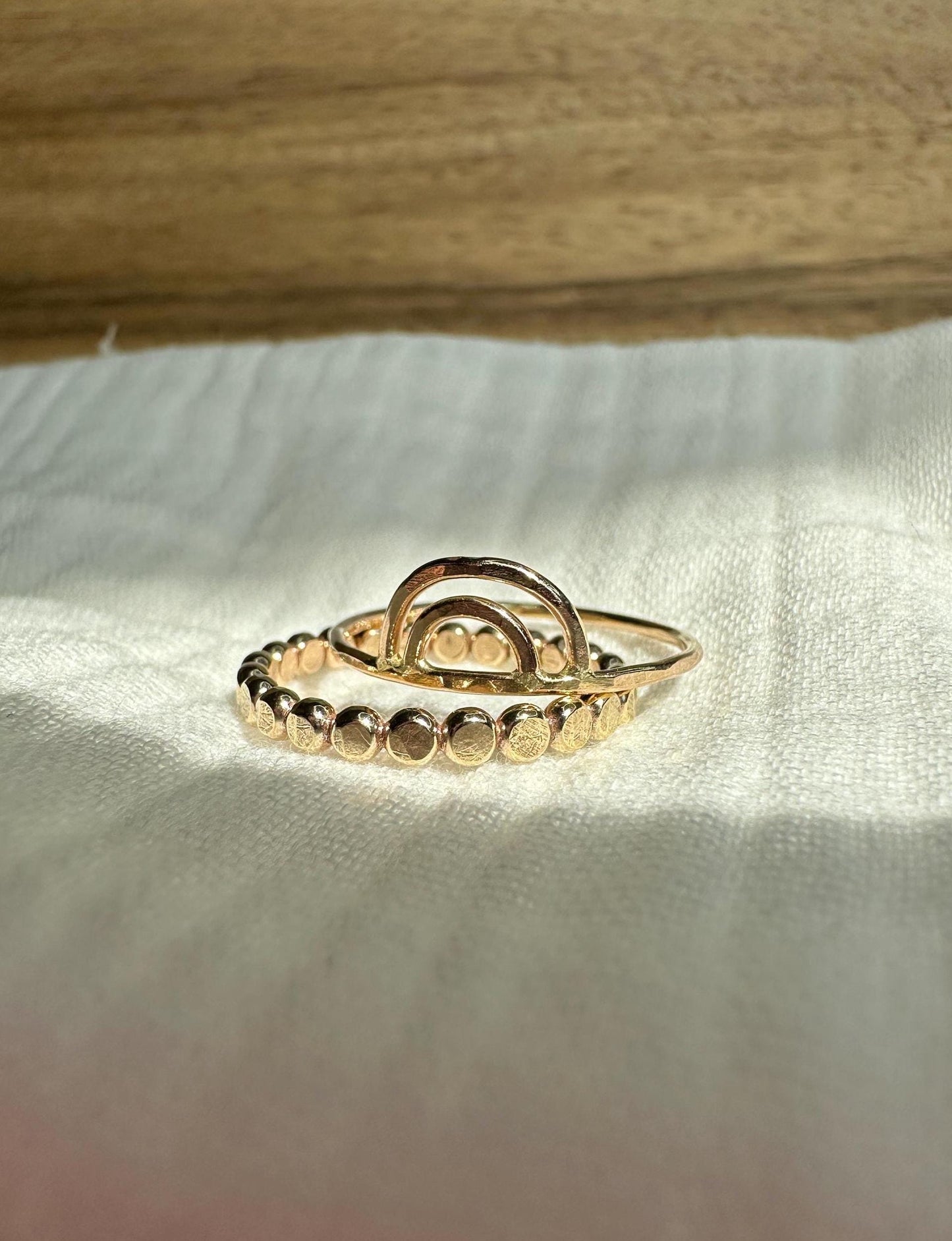Rainbow Arch Ring, Stacking Rings, Stackable Rings