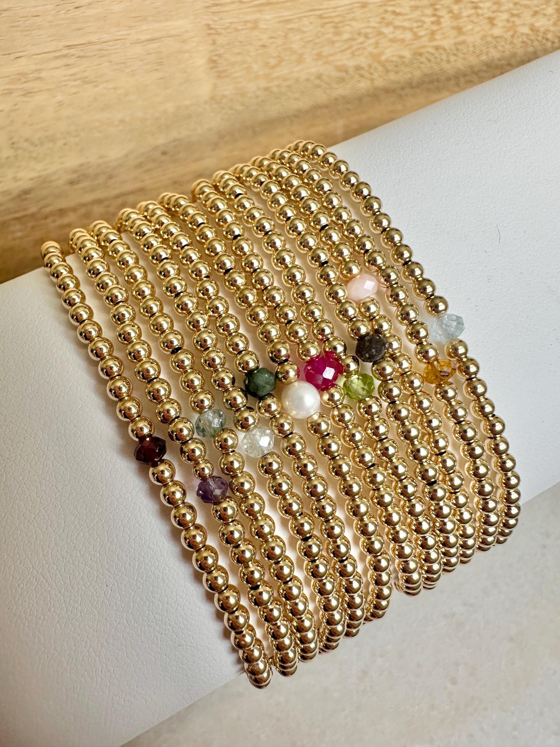 Family Birthstone Bracelet, Multiple Birthstone Bracelet