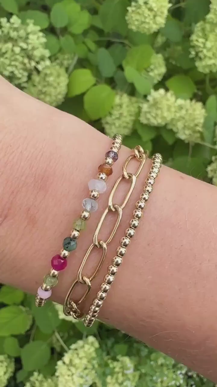 Family Birthstone Bracelet, Multiple Birthstone Bracelet