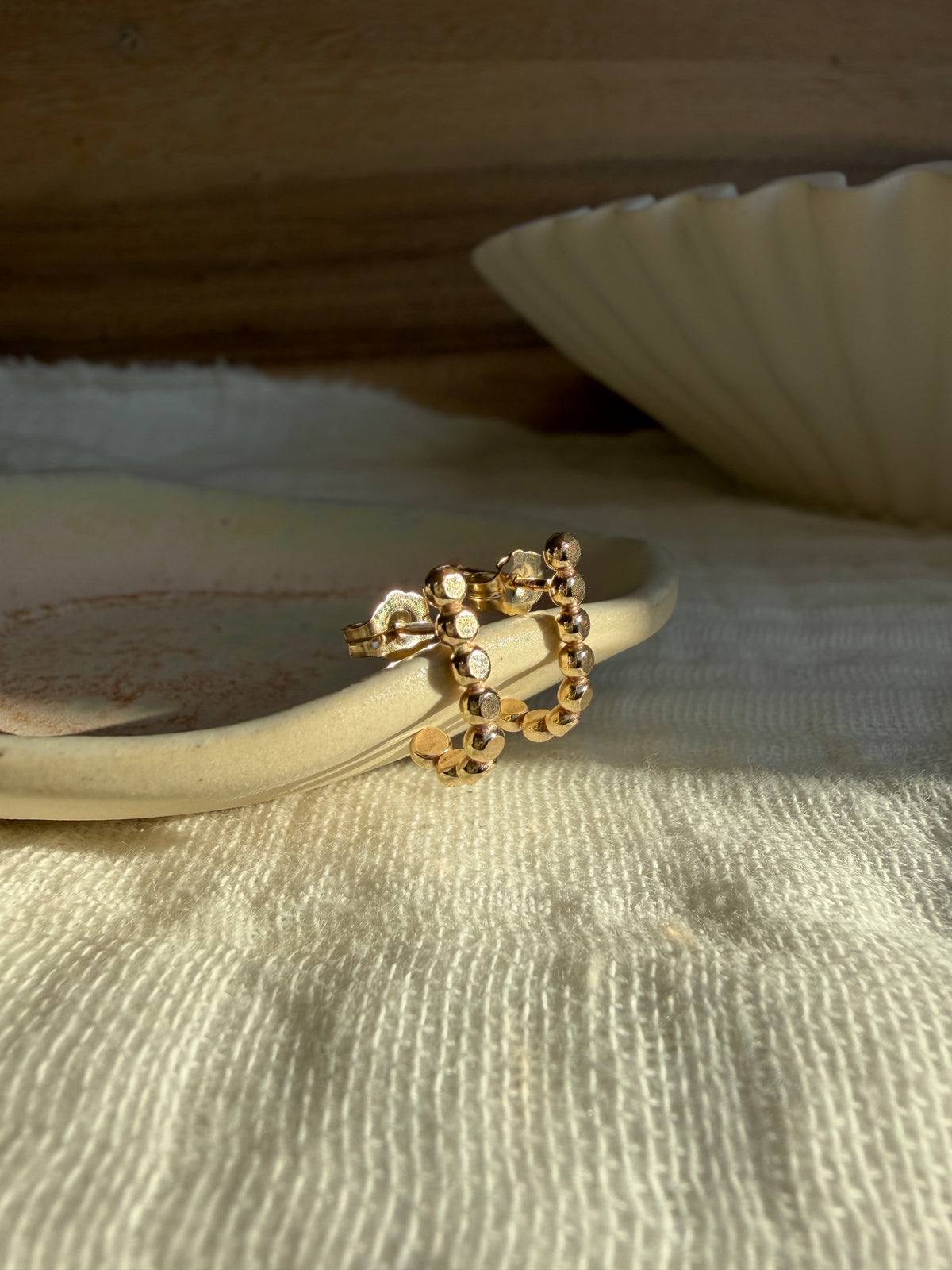 Dottie Beaded Hoops