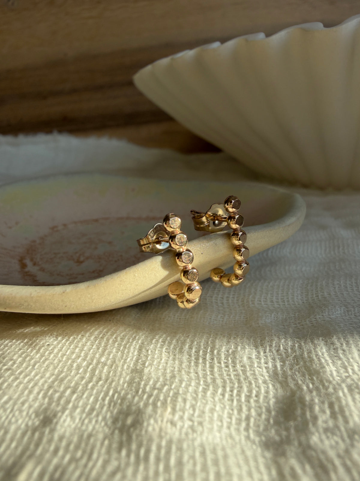 Dottie Beaded Hoops