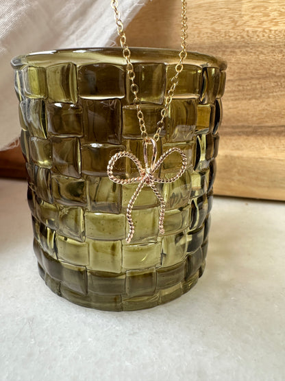 Simply Tied Bow Necklace