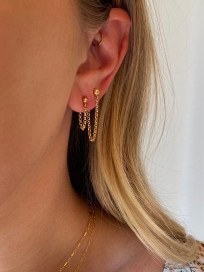 Chain Stud Earrings