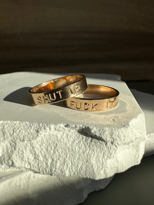 Fuck It/Fuck Off Ring
