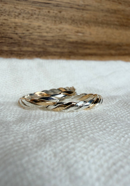 Duet Mixed Metal Ring