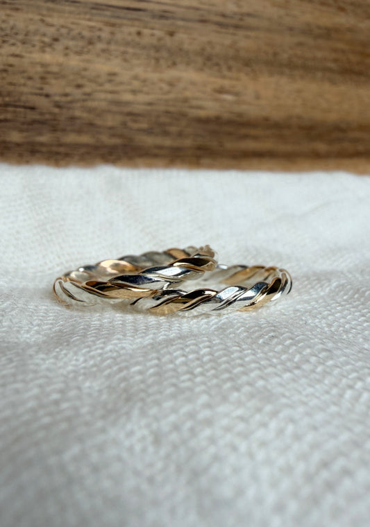 Duet Mixed Metal Ring