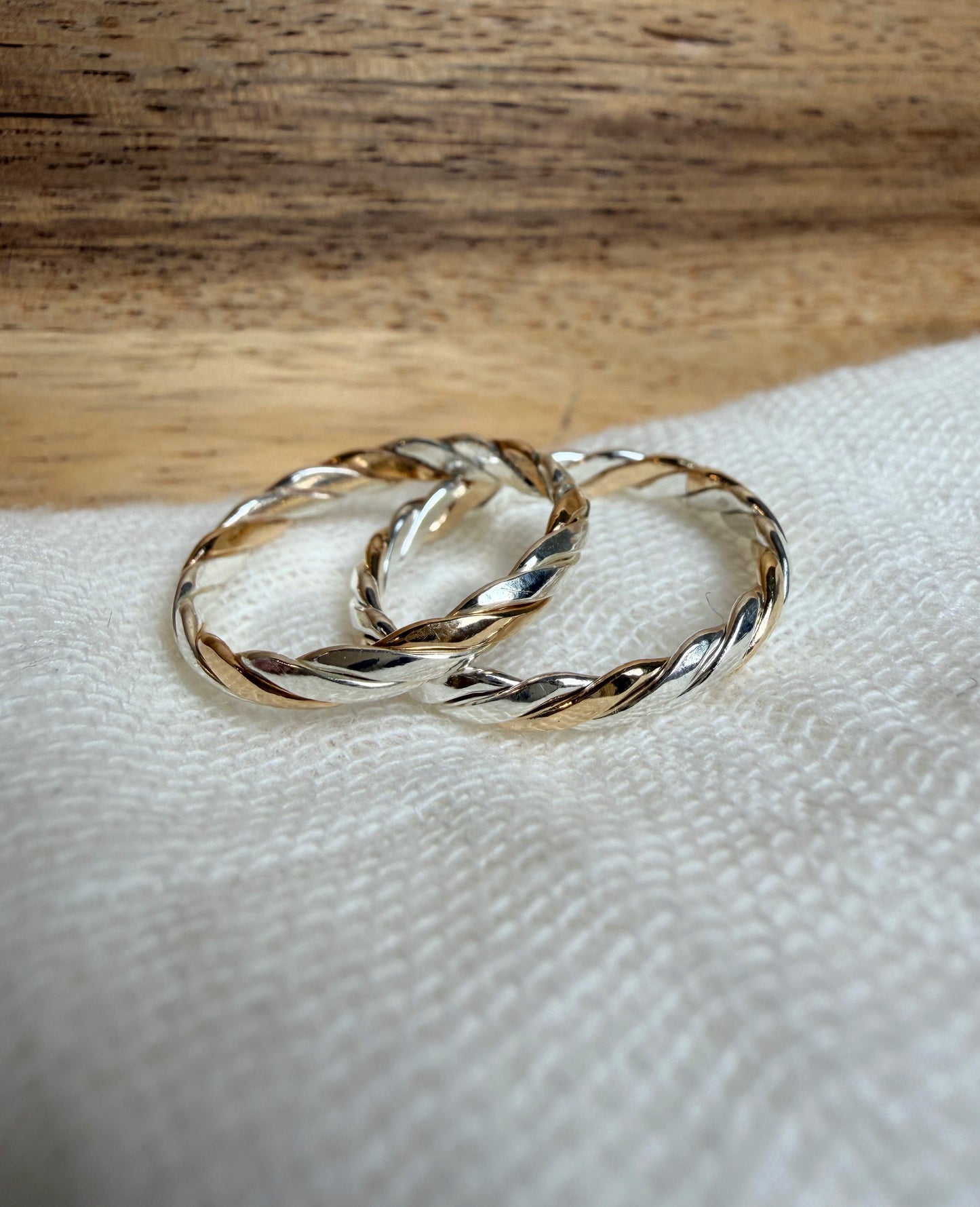 Duet Mixed Metal Ring