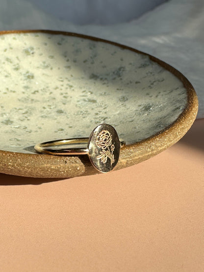 Rosalie Gold Floral Ring