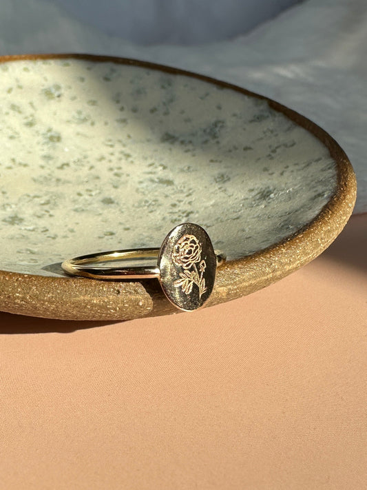 Rosalie Gold Floral Ring