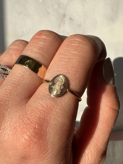 Rosalie Gold Floral Ring