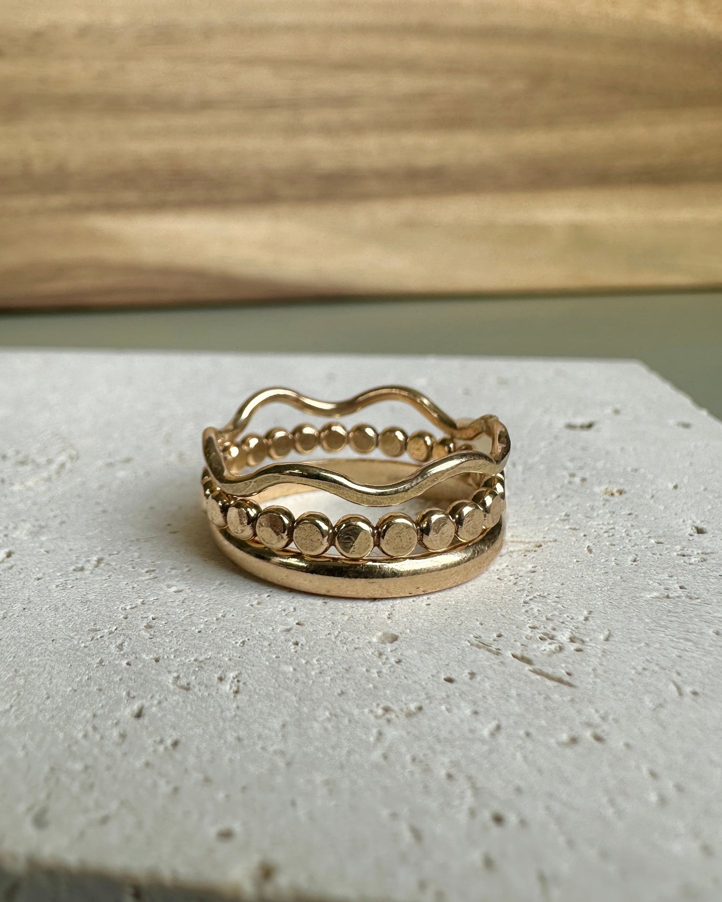 Wavy Ring Stack