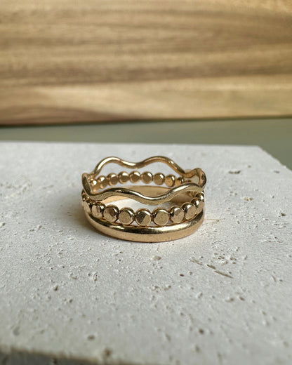 Wavy Ring Stack