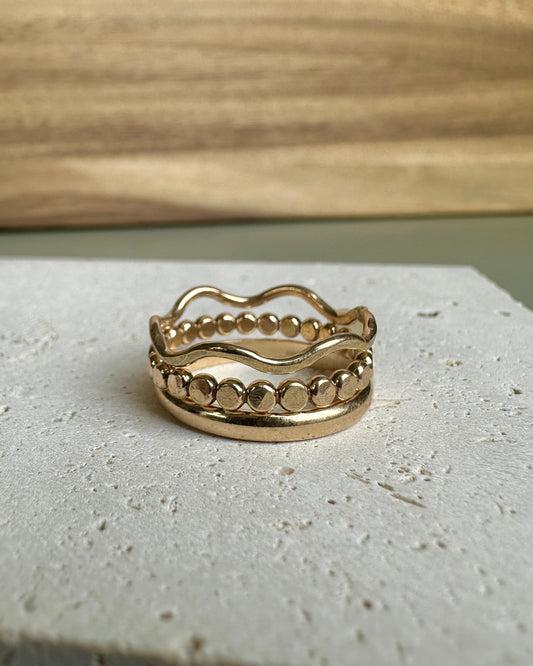 Wavy Ring Stack