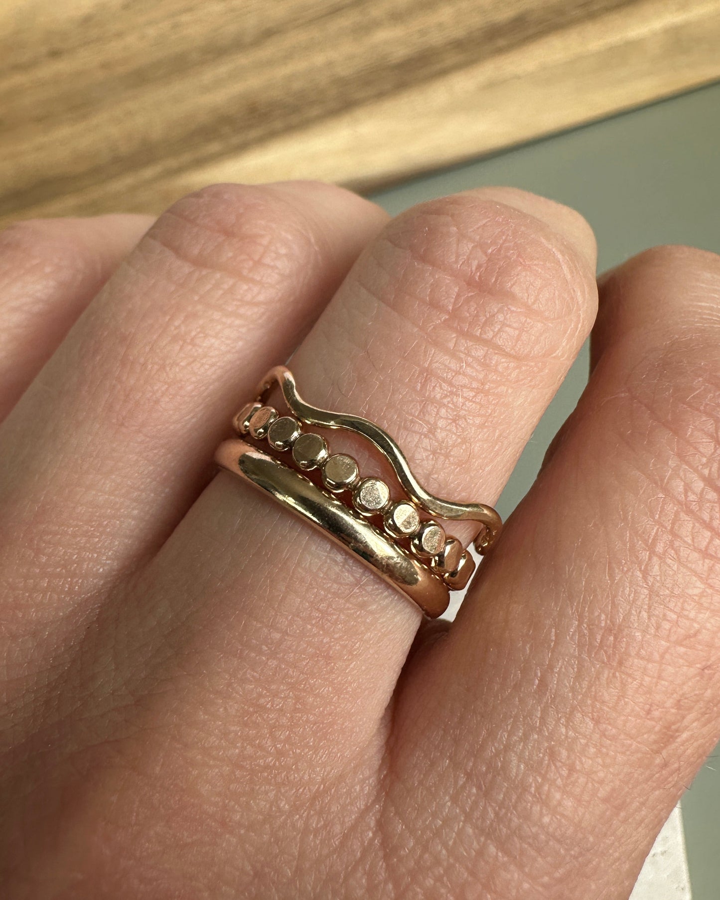 Wavy Ring Stack
