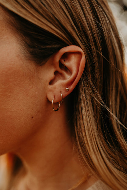 All Day Endless Gold Hoop Earrings