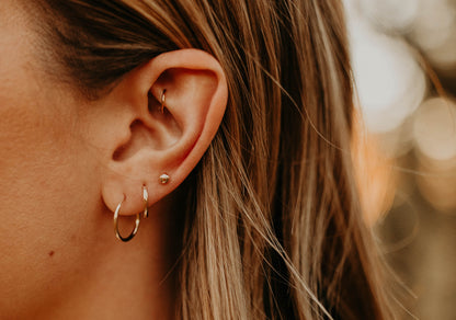 All Day Endless Gold Hoop Earrings