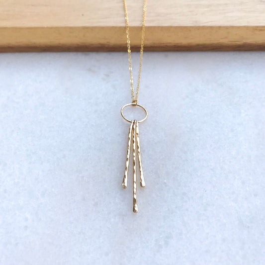 Delicate Vertical Bar Necklace Curved Bar Necklace, Simple Bar Necklace, Gold Bar Necklace, Vertical Bar Necklace Geometric Pendant Necklace