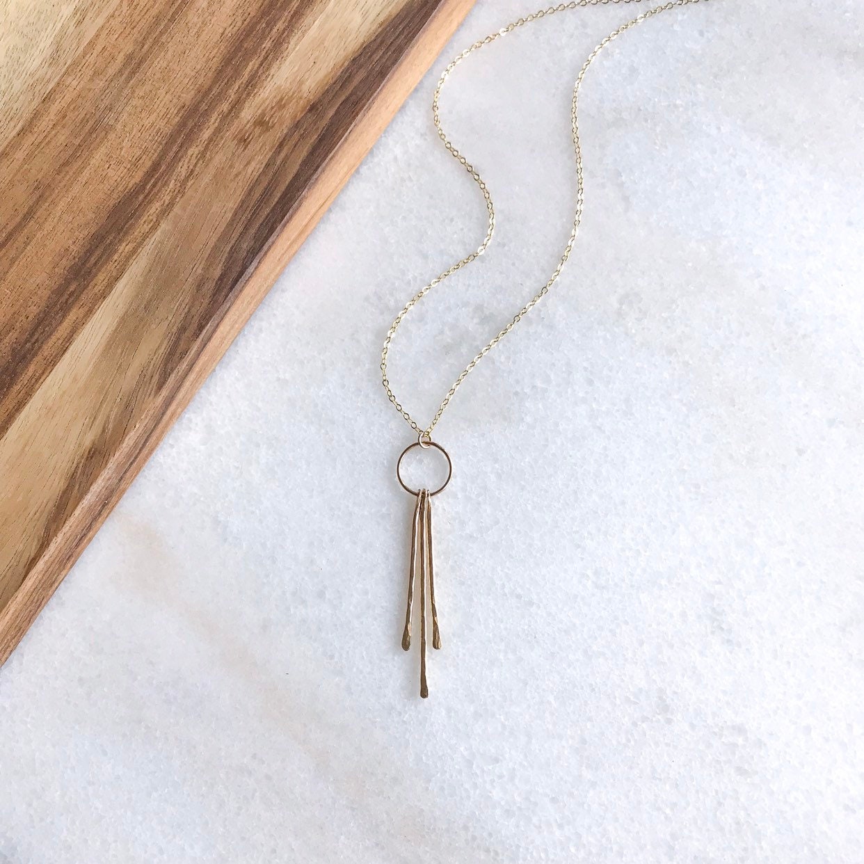 Delicate Vertical Bar Necklace Curved Bar Necklace, Simple Bar Necklace, Gold Bar Necklace, Vertical Bar Necklace Geometric Pendant Necklace