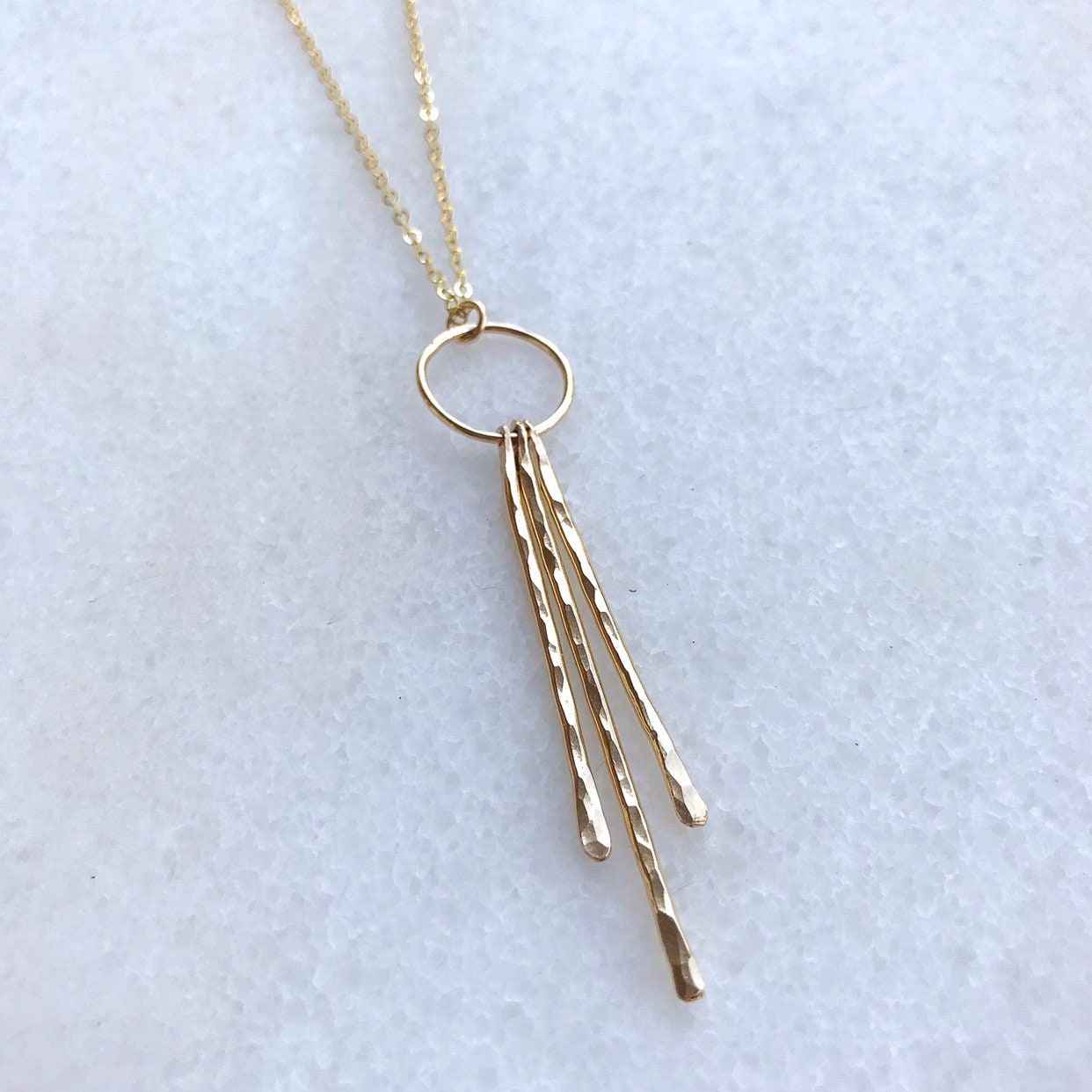 Delicate Vertical Bar Necklace Curved Bar Necklace, Simple Bar Necklace, Gold Bar Necklace, Vertical Bar Necklace Geometric Pendant Necklace