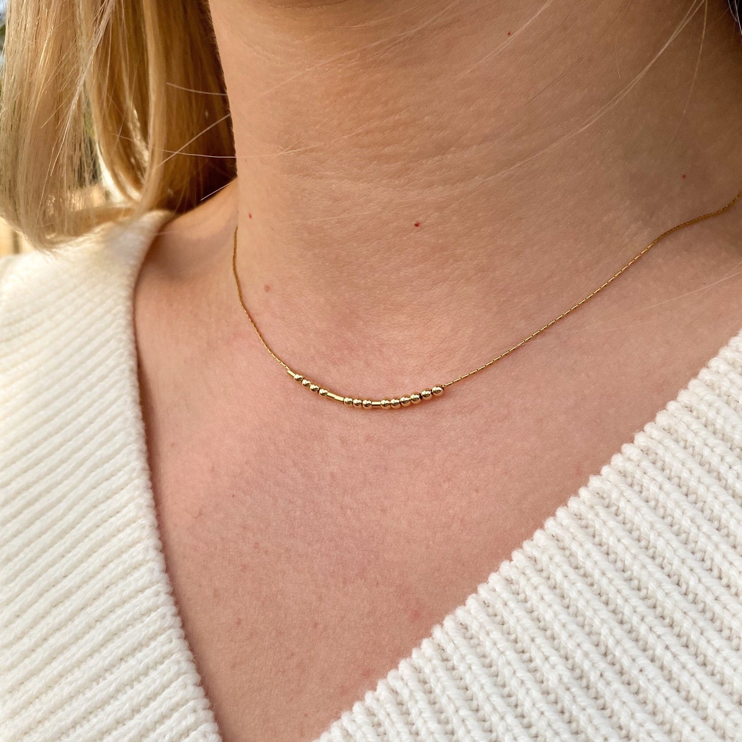 Custom Morse Code Necklace