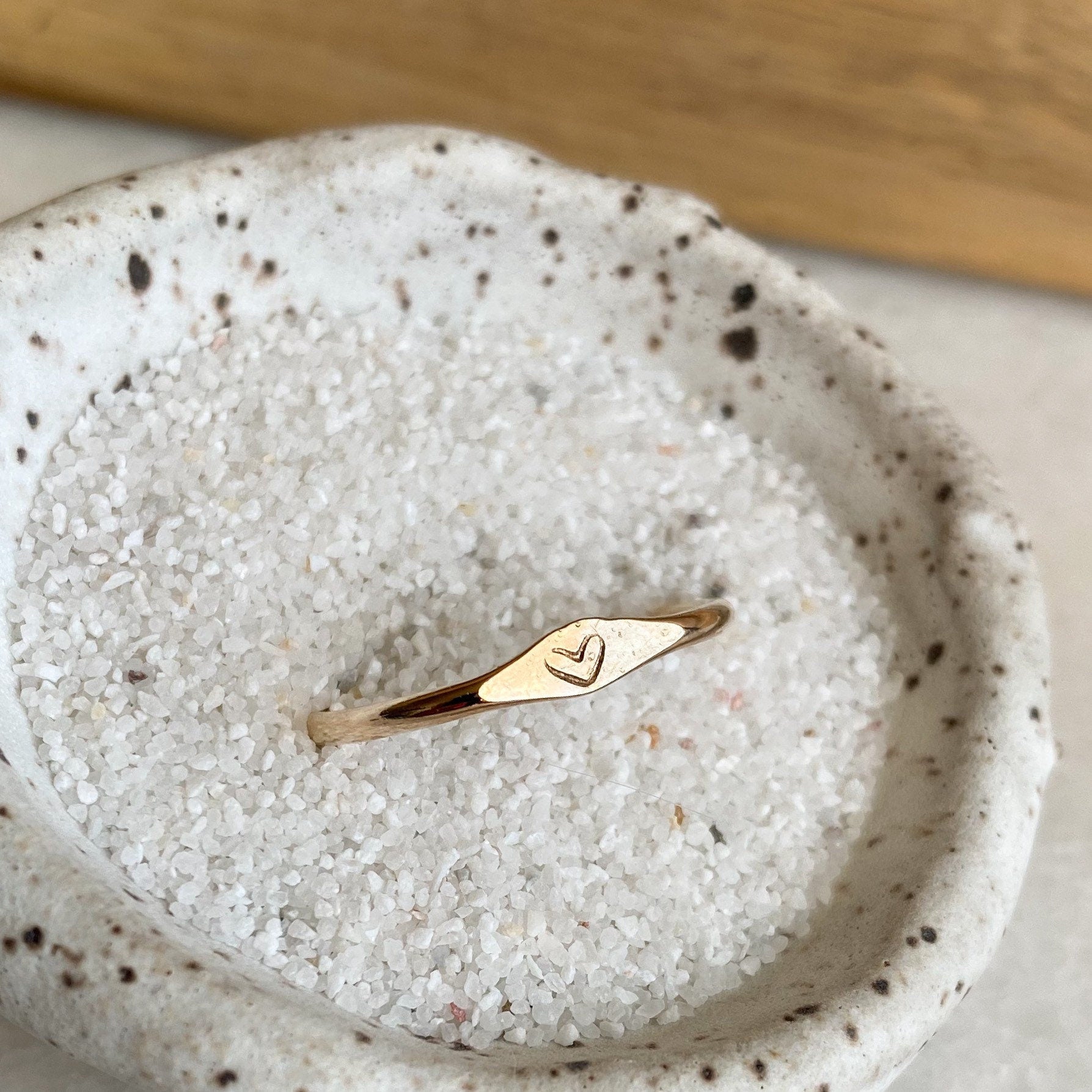 Personalized Initial Stacking Ring