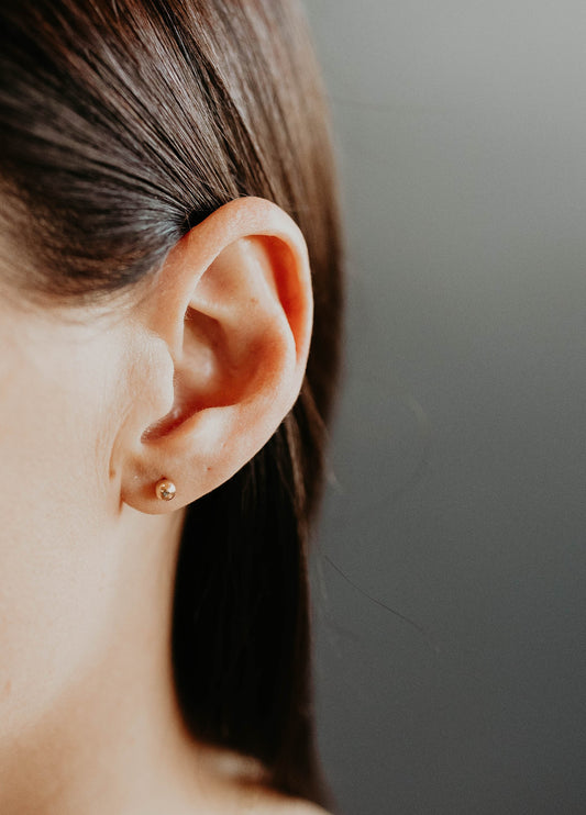 Tiny Dot Earrings, Gold Stud Earrings, Dot Stud Earrings, Tiny Stud Earrings, Simple Gold Earrings, Gold Filled Stud Earrings, 4MM Stud