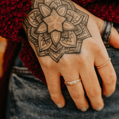 Gold Floral Ring