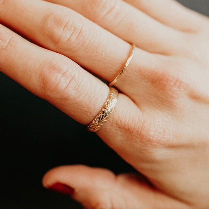 Gold Floral Ring