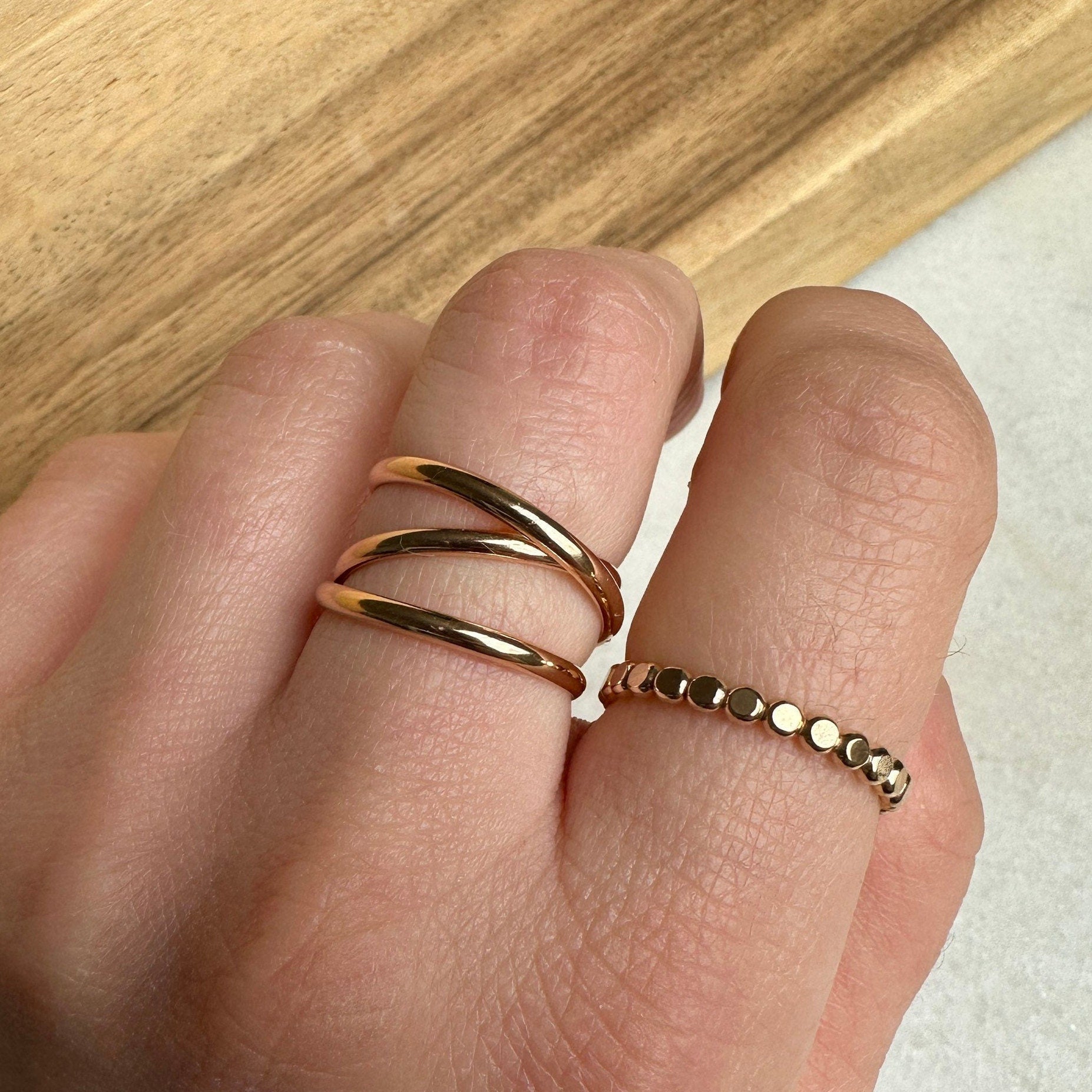 Gold Wrap Ring, Gold Wrap Ring, Wraparound Ring, Gold Ring, Delicate Gold Ring, Gold Jewelry, Delicate Ring, Gold Cocktail Ring