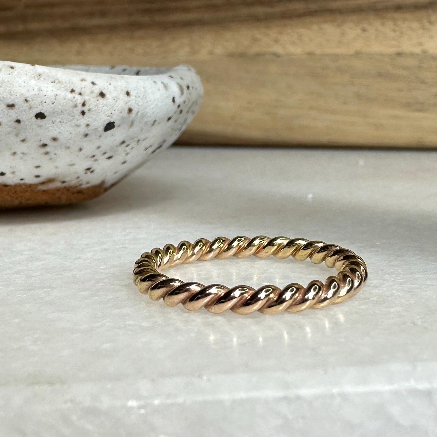 Frankie Stackable Twist Ring, Handmade Jewelry, Minimalist Ring