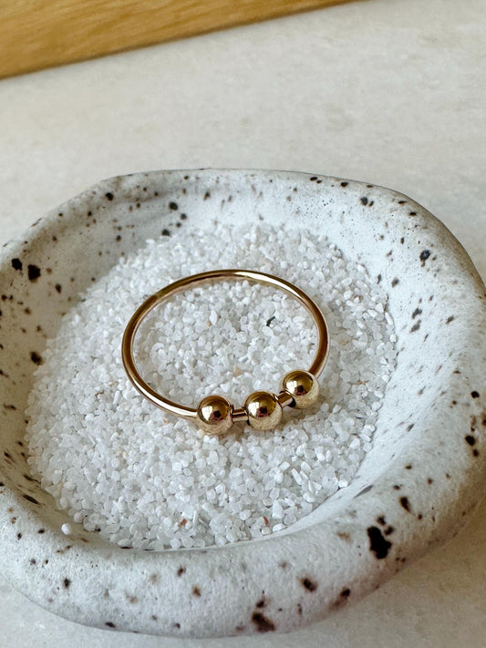 SPECIAL LISTING Fidget Anxiety Ring for Women - Thicker Band, Stackable Anxiety Ring Spinner, Fidget Anxiety Ring