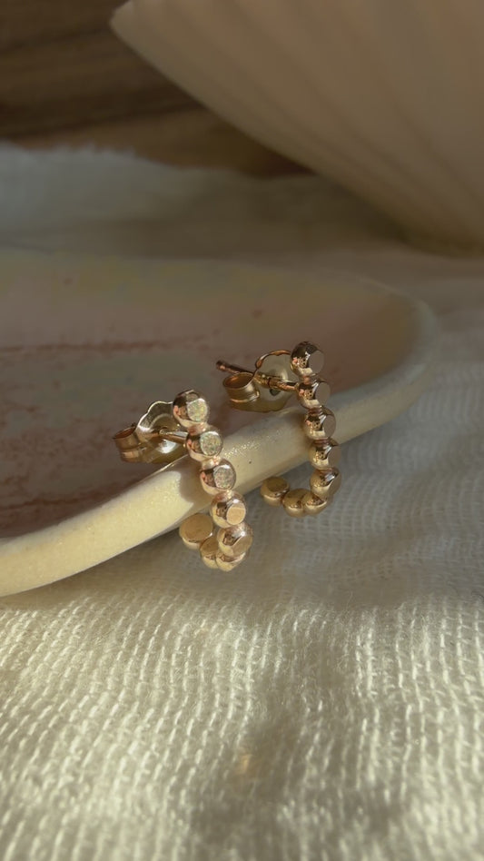 Dottie Beaded Hoops